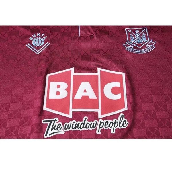 West Ham United 1989/90 Home Retro Jersey - Image 9