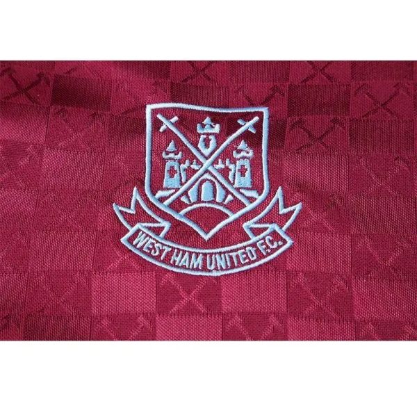 West Ham United 1989/90 Home Retro Jersey - Image 7