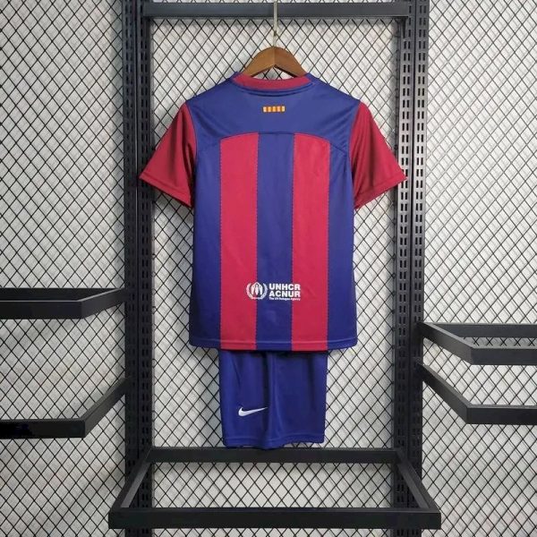 Barcelona 2023/24 Home Kids Kit - Image 4