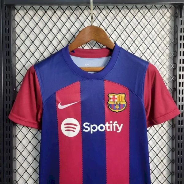 Barcelona 2023/24 Home Kids Kit - Image 2