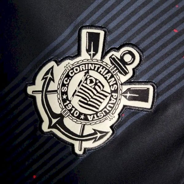 Corinthians 2023/24 Pre-Match Training Jersey Black - Image 8