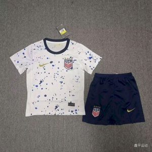USA 2023/24 Women’s Word Cup Away Kids Kit