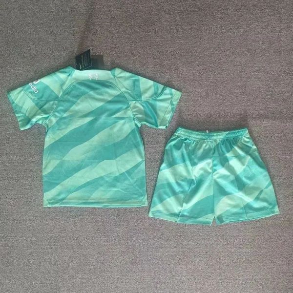 Liverpool 2023/24 Goalkeeper Kids Kit - Image 2