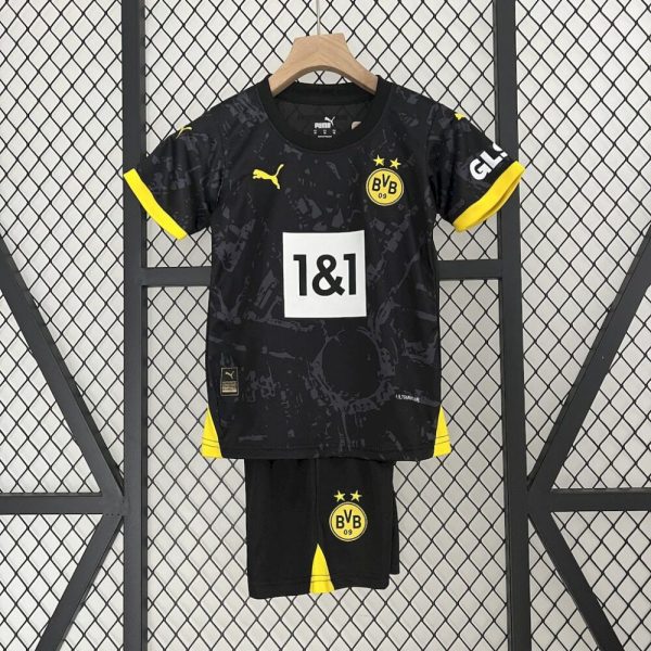 Borussia Dortmund 2023/24 Away Kids Kit