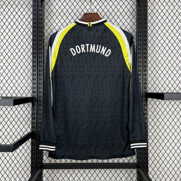 Borussia Dortmund 1995/96 Away Long Sleeves Retro Jersey - Image 2