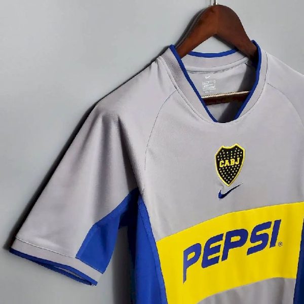 Boca Juniors 2002 Away Retro Jersey - Image 3