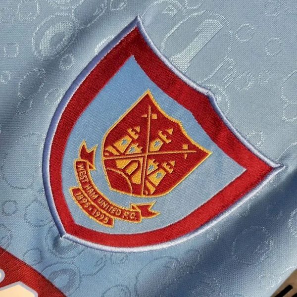 West Ham United 1995/97 Away Long Sleeves Retro Jersey - Image 4